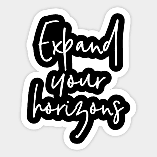 'Expand Your Horizons' Women's Achievement Shirt Sticker